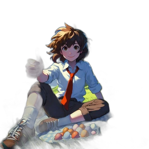 jacket, food, dress, weapon, pixel art, anime, concept art, watercolor transparent PNG cut-out