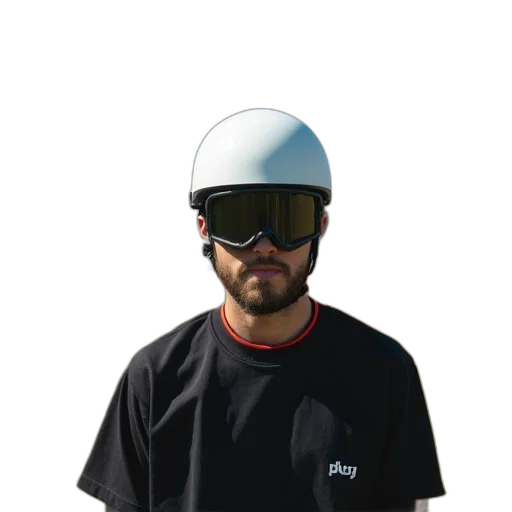 staff, face, hat, jacket, 3d render, photorealistic, concept art, vaporwave transparent PNG cut-out