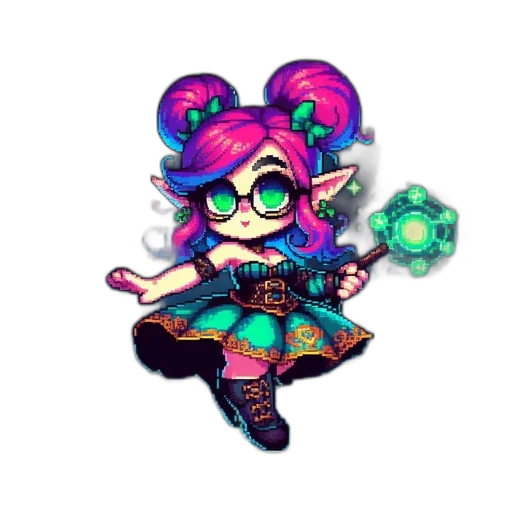 staff, weapon, pixel art, cyberpunk transparent PNG cut-out