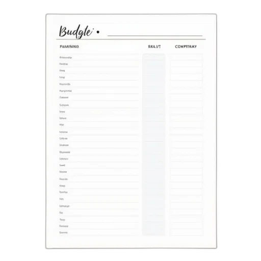 printable, budget, planner, includes transparent PNG cut-out