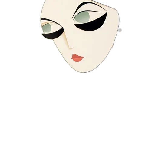 mask, face, jewelry, hat, cartoon, concept art, watercolor, fantasy art transparent PNG cut-out
