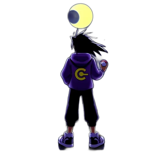 staff, creature, jacket, mask, concept art, 3d render, cartoon, pixel art transparent PNG cut-out