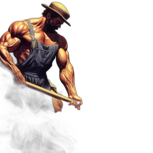 sword, weapon, staff, concept art, fantasy art, comic book art, pixel art, farmer transparent PNG cut-out