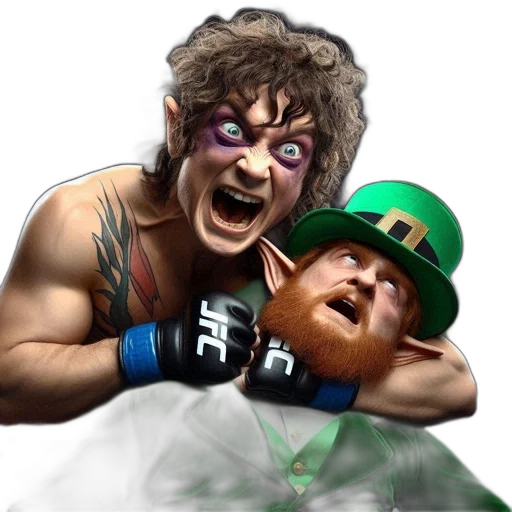 concept art, photorealistic, fantasy art, muscular, man, curly, hair, chokes transparent PNG cut-out