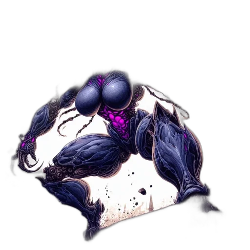 hair, crown, mask, creature, concept art, pixel art, fantasy art, watercolor transparent PNG cut-out