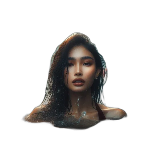 face, hair, crown, creature, photorealistic, oil painting, fantasy art, pixel art transparent PNG cut-out