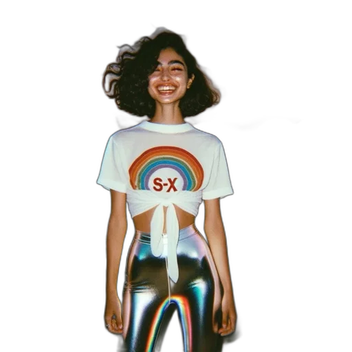 jacket, hair, robot, pixel art, vaporwave, concept art, 3d render, woman transparent PNG cut-out