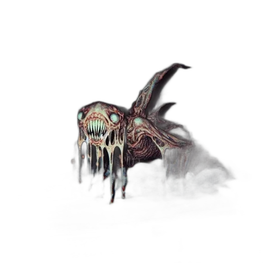 creature, animal, dragon, mask, concept art, 3d render, fantasy art, pixel art transparent PNG cut-out