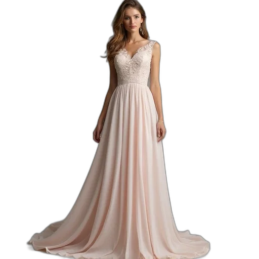 dress, pastel, empire, lace, chiffon, ankle, length, sashes transparent PNG cut-out