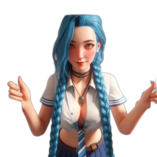 staff, dress, hair, face, anime, pixel art, concept art, fantasy art transparent PNG cut-out