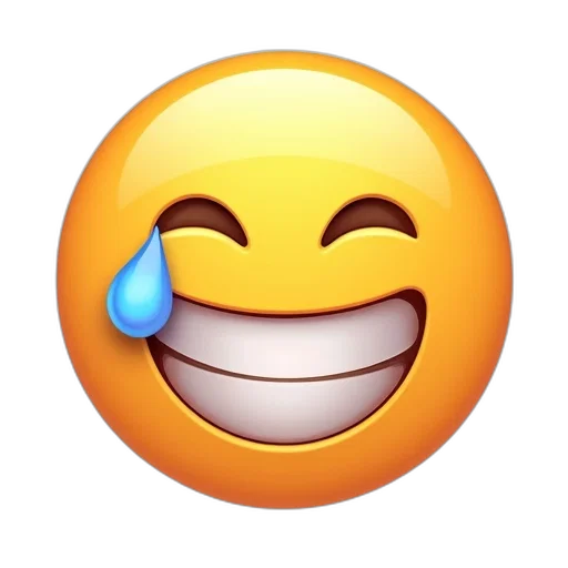 face, mask, hat, umbrella, stylized, emoji, smiling, wide transparent PNG cut-out