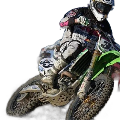animal, photorealistic, 3d render, concept art, motocross, rider, action, wearing transparent PNG cut-out