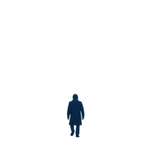 robot, jacket, staff, creature transparent PNG cut-out