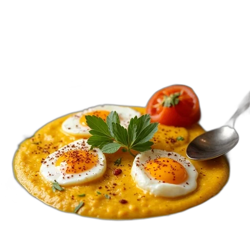 food, 3d render, photorealistic, traditional, indian, dish, eggs, spices transparent PNG cut-out