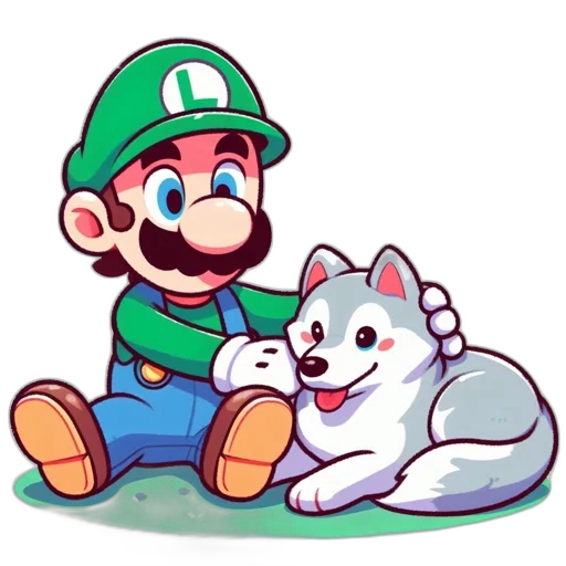 animal, creature, hat, pixel art, watercolor, concept art, cartoon, green transparent PNG cut-out