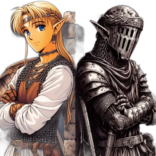 sword, weapon, mask, fantasy art, pixel art, concept art, comic book art, monochrome transparent PNG cut-out