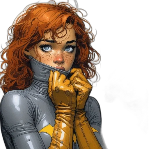 comic book art, concept art, fantasy art, cartoon, golden, earth tones, detailed, portrait transparent PNG cut-out