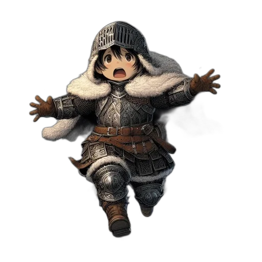 staff, mask, jacket, hat, concept art, fantasy art, 3d render, pixel art transparent PNG cut-out