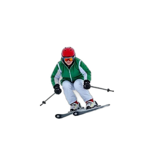 robot, jacket, photorealistic, 3d render, person, skiing, down, snowy transparent PNG cut-out