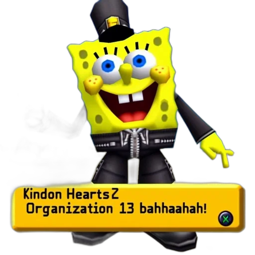 robot, weapon, animal, creature, 3d render, concept art, spongebob, wears transparent PNG cut-out