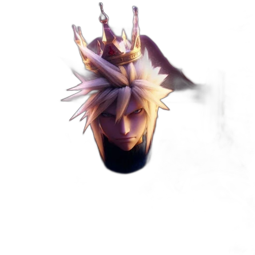 crown, face, creature, dragon, concept art, fantasy art, 3d render, pixel art transparent PNG cut-out