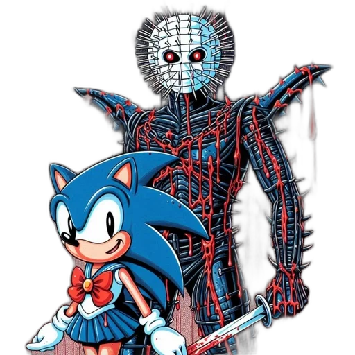 robot, creature, mask, jacket, pixel art, comic book art, concept art, cyberpunk transparent PNG cut-out