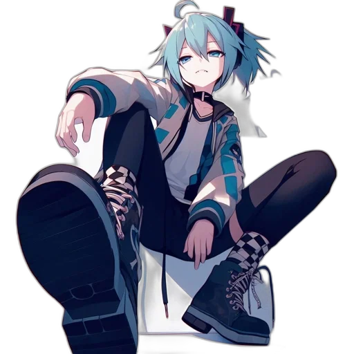 jacket, shoes, creature, staff, pixel art, anime, concept art, cartoon transparent PNG cut-out