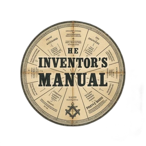 inventor, manual, circular, practical transparent PNG cut-out