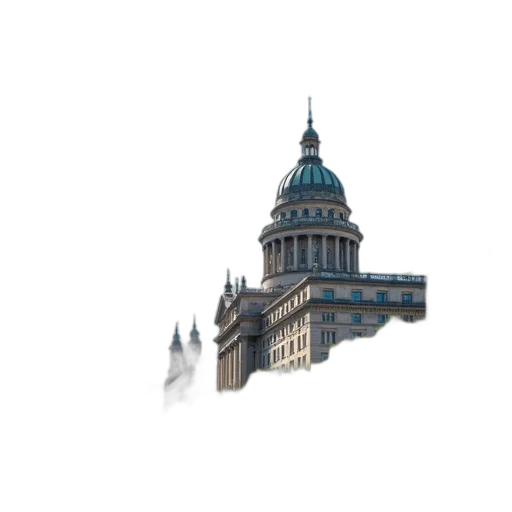 building, staff, 3d render, concept art, photorealistic, pixel art, fog, city transparent PNG cut-out