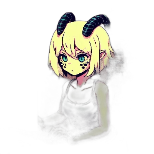 mask, staff, creature, face, pixel art, anime, concept art, cartoon transparent PNG cut-out