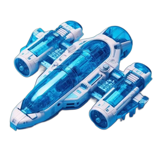 weapon, shoes, concept art, 3d render, outer space, blue, transparent, white transparent PNG cut-out
