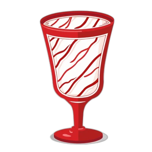 furniture, staff, umbrella, food, 3d render, red, stylized, illustration transparent PNG cut-out