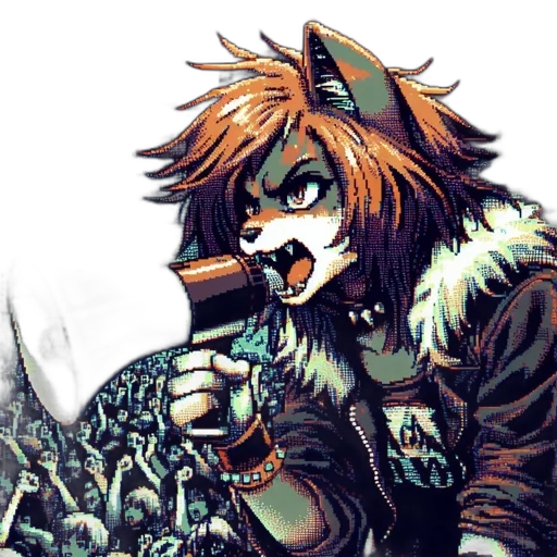 animal, staff, weapon, comic book art, fantasy art, pixel art, concept art, orange-haired transparent PNG cut-out