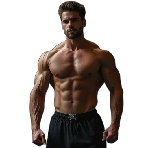 photorealistic, actor, his, gym transparent PNG cut-out