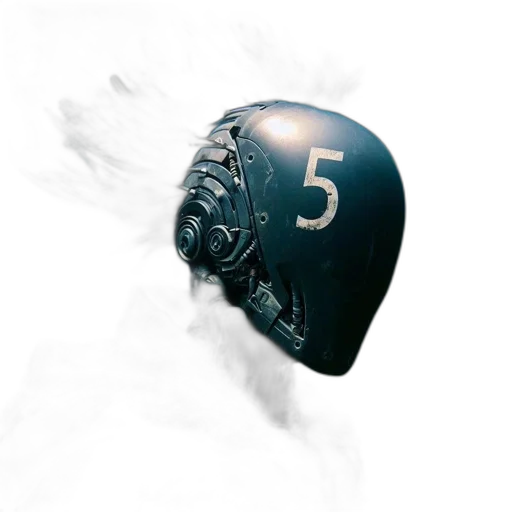 mask, weapon, dragon, robot, 3d render, concept art, photorealistic, fantasy art transparent PNG cut-out