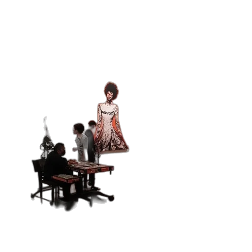 furniture, dress, staff, umbrella transparent PNG cut-out
