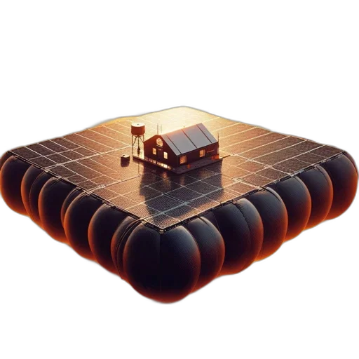 furniture, food, crown, 3d render, floating, platform, hovers, above transparent PNG cut-out