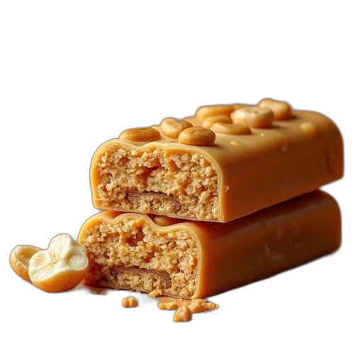 food, crown, 3d render, quest, bar, peanut, caramel transparent PNG cut-out