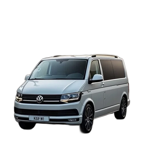 car, 3d render, photorealistic, new, volkswagen, california, van transparent PNG cut-out