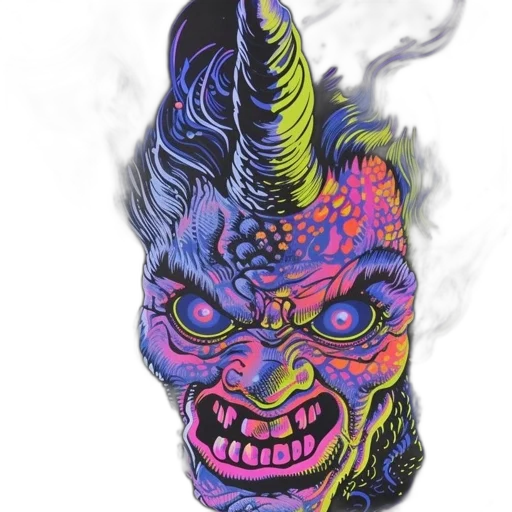 mask, face, staff, creature, concept art, fantasy art, 3d render, photorealistic transparent PNG cut-out