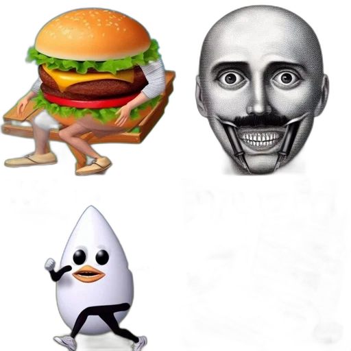 food, mask, face, animal, concept art, 3d render, pixel art, photorealistic transparent PNG cut-out