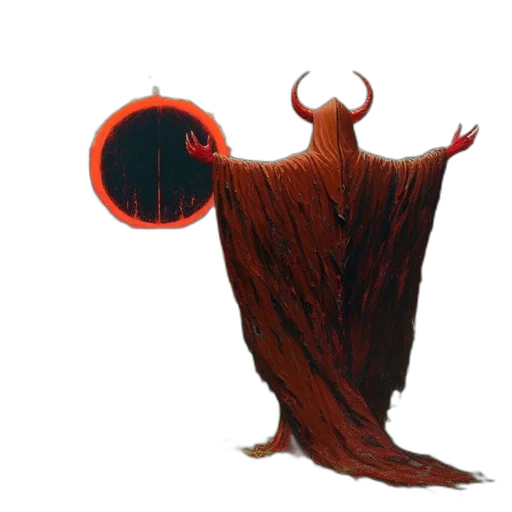 creature, hair, dragon, mask, concept art, fantasy art, 3d render, comic book art transparent PNG cut-out