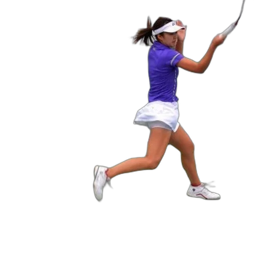 staff, photorealistic, 3d render, female, tennis, player, blue, shirt transparent PNG cut-out