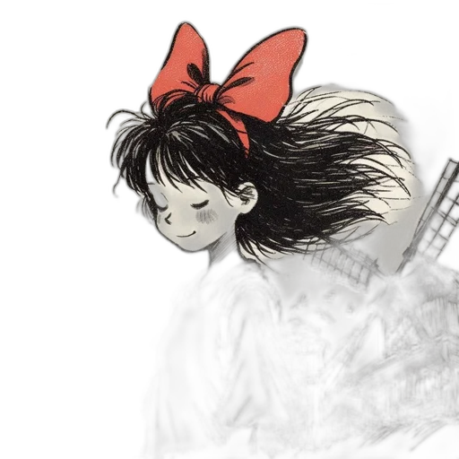 hair, concept art, anime, comic book art, cartoon, underwater, red, monochrome transparent PNG cut-out