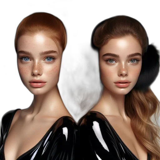 hair, jewelry, photorealistic, 3d render, concept art, fantasy art, dark, earth tones transparent PNG cut-out