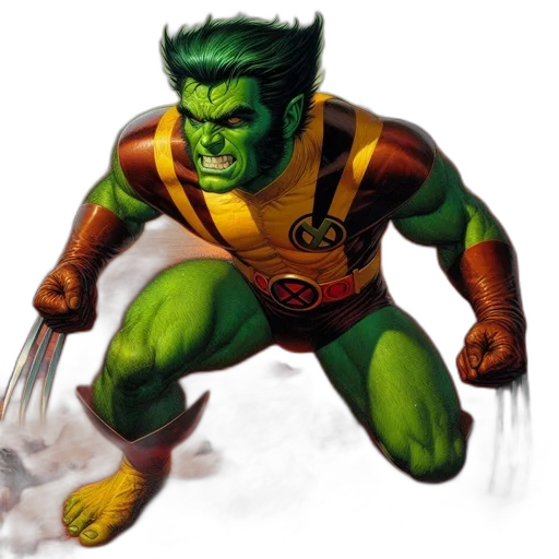 staff, comic book art, concept art, fantasy art, green, alien, mutant, figure transparent PNG cut-out