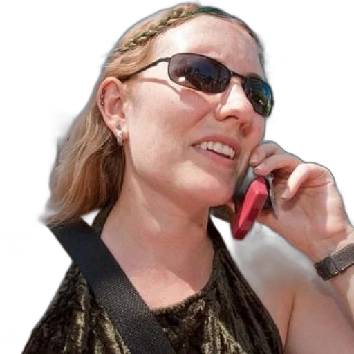 staff, jewelry, woman, sunglasses, braided, headband, talks, her transparent PNG cut-out