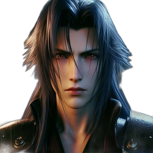 face, photorealistic, concept art, fantasy art, 3d render, animated, intense-looking, male transparent PNG cut-out