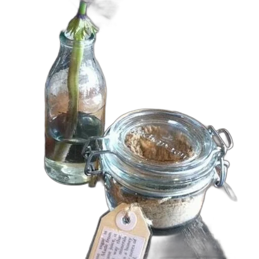 bottle, food, staff, 3d render, photorealistic, rustic, wooden, table transparent PNG cut-out