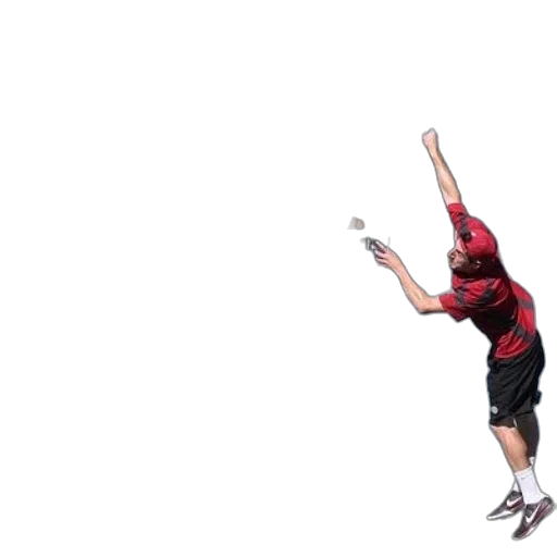 staff, sword, weapon, man, red, shirt, playing, tennis transparent PNG cut-out